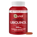 Qunol Ubiquinol CoQ10 100mg Softgels, Qunol Mega Ubiquinol 100mg - Absorption supérieure - Forme active de Coenzyme Q10 pour la santé cardiaque - 2 mois d'approvisionnement - 60 Compte