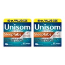 Unisom SleepTabs, Nighttime Sleep-aid, Doxylamine Succinate, 80 Tablets, 2 pk