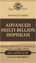 Solgar Advanced Multi-Billion Dophilus, 60 Gemüsekapseln - Unterstützt gesunde Darmflora - 5 Milliarden Mikroorganismen pro Servierung - Gluten, Milch, Lactose & Milch Nein - Vegetarisch - 60 Servietten