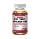 Extra Strength Calcium 1000mg + Magnesium 400mg + D3 + Zink, Komplexe Ergänzung für Knochen- und Immungesundheit, 2 Monate Versorgung, 120 Softgels