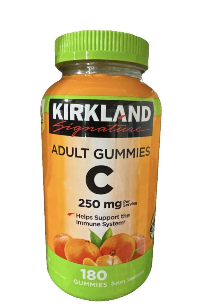 Kirkland Signature Vitamin C Adult Gummies 250 mg, 180 Count