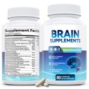 18-in-1-Gehirnergänzung für Gedächtnis und Fokus - Nootropische Kapseln mit Alpha GPC, Bacopa, Ginkgo Biloba, Löwenmähne, Vitamin B6 & B12 | Kognitive Gesundheit, geistige Klarheit | Vegan, Nicht-GVO