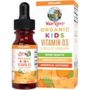 MaryRuth Organics USDA Organic Vitamin D3 Flüssige Tropfen für Kinder | 640 IU Vitamin D3 Pro Servieren | Kinder Immununterstützung & Knochengesundheitsergänzung | Formuliert für Alter 4-13 | 0.5oz | 30 Servierungen