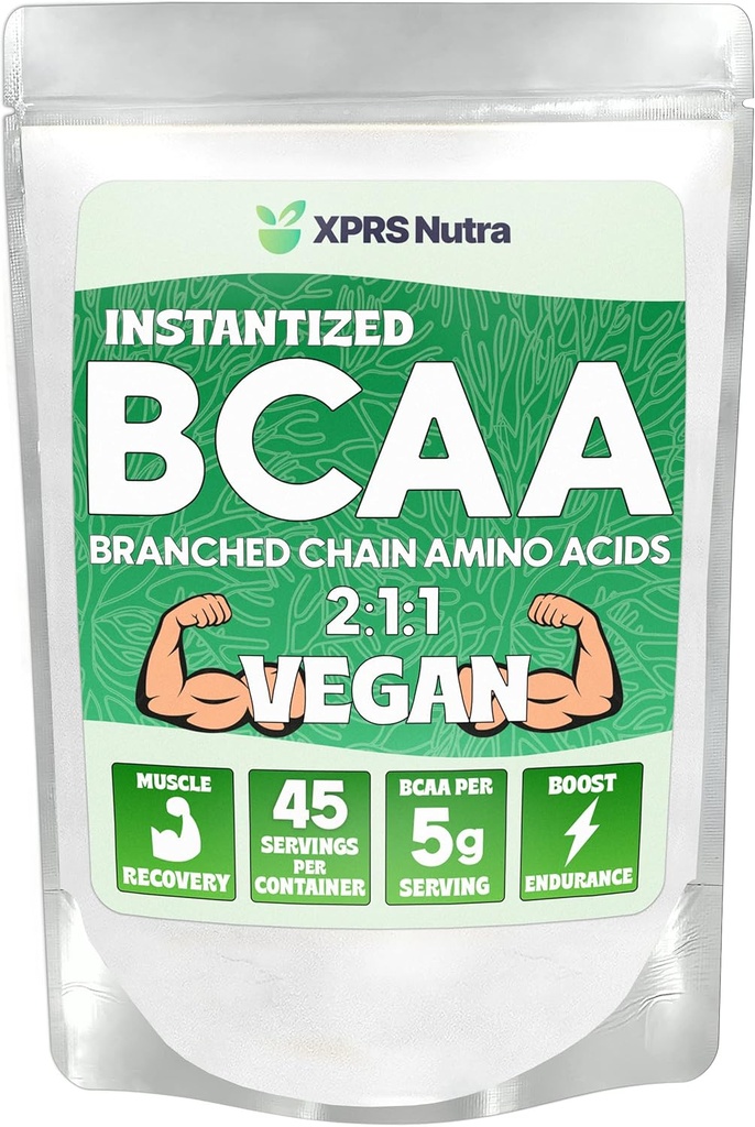 XPRS Nutra BCAA Pulver - Aminosäuren Ergänzung für Männer - Unflavored BCAA Workout Ergänzungen - Gym Ergänzungen für Männer - Aminosäuren Ergänzung für Frauen für Gym Post Workout Erholung (8 Unze)