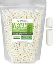 XPRS Nutra Taille 00 Capsules vides - 1000 Capsules vides de compte - Pilules végétariennes - Garniture de capsules végétales bricolage- Bouchons de pilules veggie pour compléments Do-It-Youlf (Blanc)