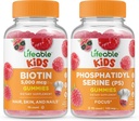 Lebensfähiges Biotin Kinder + Phosphatidylserine (PS) Kinder, Gummis Bundle - Große Verkostung, Vitamin-Ergänzung, Glutenfrei, GMO frei, Kaugummi