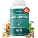 ColonBright Psyllium Husk Powder Cleanser Colon - Colon Cleanse for Constipation Relief, Bloating Relief & Gut Health, Vegan, Supplément de fibre sans gluten - Healthy Digestive Function 30 portions (1)