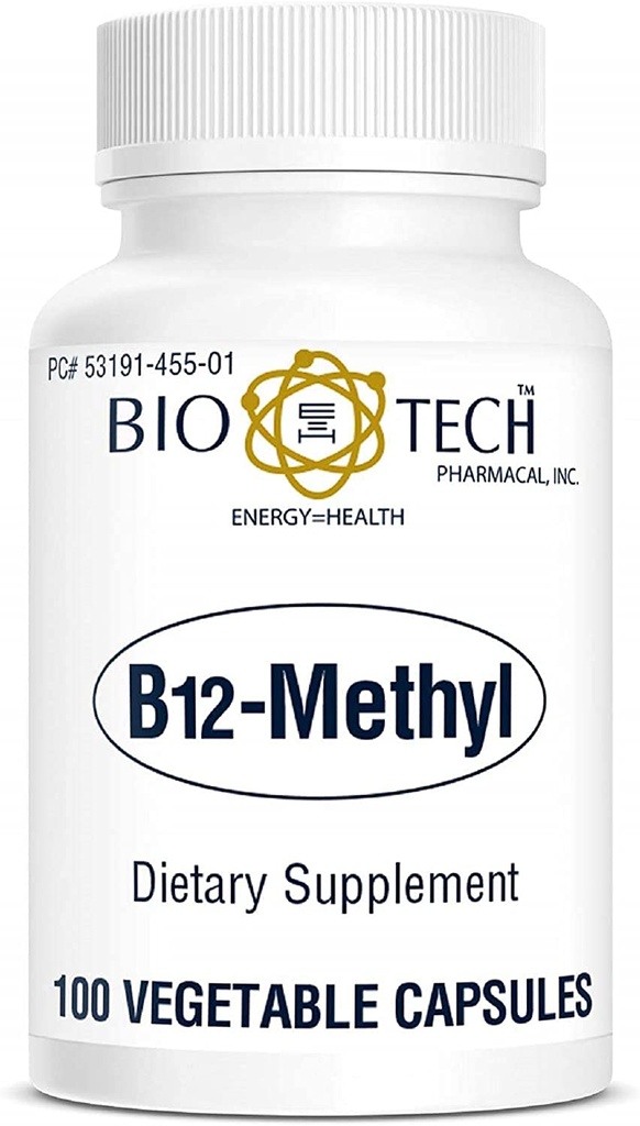Vitamin B12 Methylcobalamin Methyl cobalamin Dietary supplement for red blood cell formation dna synthesis cardiovascular health homocysteine metabolism cognitive function restful sleep - 100 Capsules