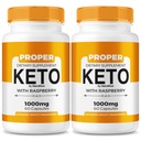 (2 Pack) Proper Keto ACV Capsules, All-Natural Keto Dietary Supplement for Weight Loss, Proper Keto 800MG Pills, Advanced Formula Supplement to Support Your Active Lifestyle, Reviews (120 Capsules)