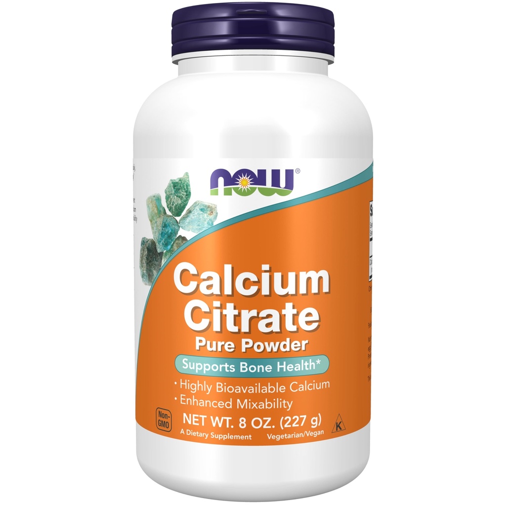Now Foods Calcium Citrate, 8 Oz - Powder