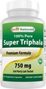 Meilleures naturelles Triphala 750 mg 120 Vcaps