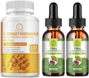 L-Ergothioneine Pilzkomplex Kapseln & TMG (Trimethylglycin) Flüssigkeitstropfen