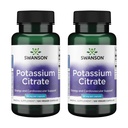 Swanson Kalium Citrat - Mineralische Ergänzung Förderung Herzgesundheit & Energie Unterstützung - Aids Optimale Nerve & Kidney Funktion mit natürlichen Inhaltsstoffen - (120 Kapseln, je 99mg) (2 Packung)