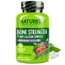 NATURELO Supplément de calcium - avec vitamine C, vitamine D3, K2 et zinc de magnésium de calcium pour la résistance des os avec calcium 600mg - à base végétale, 240 capsules végétariennes, non-OGM, sans soja et sans gluten