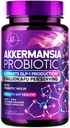 Akkermansia Probiotic - 2 Billion AFU per Serving - Best Strain for GLP-1 Production Support with Prebiotic Fiber for Natural Digestive & Gut Health - Bottled in USA for Women & Men - 60 Capsules
