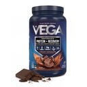 Vega Sport Vegan Protein Powder + Recovery - 30g Pflanzen basiertes Protein per Servieren, Schokolade, 19 Portionen, 5g BCAAs, Probiotics, NSF zertifiziert, Für Shakes & Smoothies, 1.8lbs (Packaging May Vary)