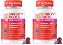 SmartyPants Kids Probiotic & Prebiotic Gummies for Digestive Health: Gut Health Supplement,Clinically Studied Prebiotic for Immune Support,Grape,(30 Day Supply),60 Count (Pack of 2)
