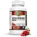 Berberine HCL 1200mg Premium, Ultra High Purity, Pure 60 Kapseln - Berberine Supplement, unterstützt Immunsystem, Berberine Plus mit Bitter Melon Fruit & Banaba Blatt Extrakt verbessert