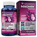 MAGNOX Lady Magnésium Supplément de soutien à la ménopause et au SPM pour les femmes Complexe de magnésium avec vitamines B6, B1, B12, D, Zinc.
