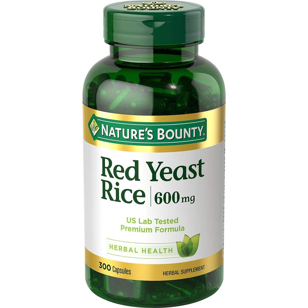 Bounty Red Yeast Rice 600 mg Capsules 250 ea (paquet de 2)