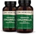 Dr. Mercola Fermented Chlorella mit Chlorophyll, 90 Portionen (450 Tabletten), 2 Flaschen, Nahrungsergänzungsmittel, Unterstützt Immun- und Organgesundheit, Non GMO, NSF zertifiziert