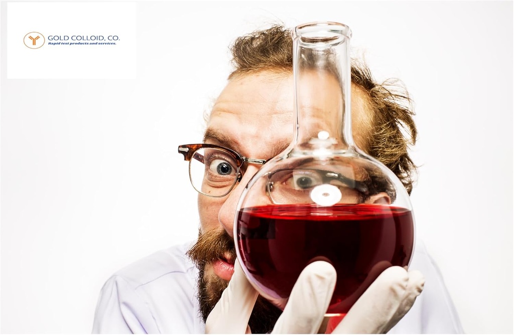 Nanoparticules d'or colloïdal (40 nm) 1 OD pour le débit latéral et l'immuno-essai