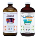 LIQUIDHEALTH Calcium Magnesium Vitamines & Daily Multi Minerals Supplément liquide pour adultes - Système immunitaire, os et soutien interarmées, améliorer la mobilité, augmenter l'énergie - végétalien, non-OGM, États-Unis Fabriqué