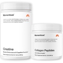 Momentous Creatine Monohydrat Pulver & Grass-Fed Collagen Peptides Powder Stack - unterstützt Stärke, Lean Muskel, & Recovery - FORTIGEL & Vitamin C für Haar, Haut, Nägel, & Joint Health Support