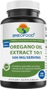 Brieofood Oregano Öl 10:1 Extrakt 500 mg pro Servierung - Enthält natürlich Carvacrol - Gesunde Immunfunktion - 180 Softgels