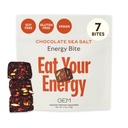 GEM Energie Koffeinierte Biss | Holistic Sustained Energy | Unterstützt Stoffwechsel, Stamina & Endurance | 40mg Koffein, Ginseng Root, L-Theanine | Chocolate Cacao Sea Salt | 7 Servierungen