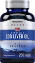 Piping Rock Cod Liver Oil Softgels | 250 Count | mit EPA DHA | Engelvaer Norwegian | Non-GMO, Gluten kostenlose Ergänzung