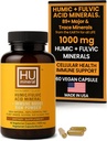 Humic & Fulvic Acid Supplement Kapseln – Organische pflanzenbasierte Säure Fulvic Ergänzung mit Fulvic-Humic Mineral Blend für Detox & Absorption 60 ct