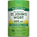 Nature's Truth St Johns Wort 600mg | 90 Kapseln | Standardisierte Extrakt | Non-GMO & Gluten kostenlose Ergänzung