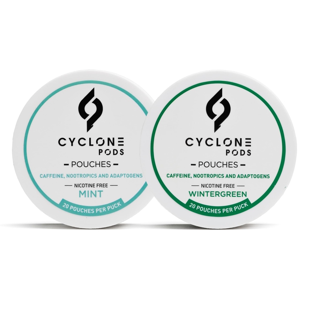 Mint & Wintergreen Caffeine Pouches 50mg, Nicotine-Free (2 Pk)