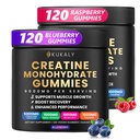Gommies monohydratées créatine pour hommes et femmes, 9000MG Gommies créatine sans sucre - BCAA 2:1, B12 B6 pour stimuler la force, le focus et l'endurance, végétalien, non-OGM