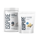 Ensemble isopur de Zero Carb 100% Pure Whey Isolate Protéine Poudre, Vanille crémeuse, 25g Protéine par portion, 1 Lb, 14 portions + Isopure 100% Pure Creatine Monohydrate Poudre, 100 portions