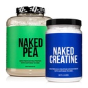 NAKED Vegan Muskelwachstum und Erholung Bundle Creatine und 5LB Unflavored Pea
