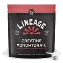 Lineage Provisions Micronized Creatine Monohydrat mit Meersalz - Micronized Creatine Powder for Training & Performance – Keine künstlichen Zutaten – 90 Servierungen