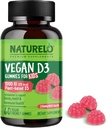 NATURELO Vegan D3 Gummi für Kinder - 1000 IU Vitamin D3 - Pflanzenbasierte Ganze Nahrungsergänzung für Kinder 4 und älter - 60 Vegan-Friendly Gummies