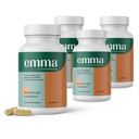 Emma Gut Health - 4 Pack - Gas und Bloating Relief, Constipation, Leaky Gut Repair - Gut Cleanse & Restore Digestion - Regulate Bowel Movement. Probiotika und Laxative Alternative, 240 Kapseln