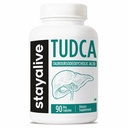 STAY ALIVE TUDCA Kapseln 500mg, Tauroursodeoxycholsäure Gallensalze, 90 Count, Non-GMO & Gluten Free TUDCA Supplement für Männer und Frauen