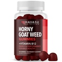 Horny Goat Weed Gummis mit Vitamin B12 - Energie, Endurance & Performance-Unterstützung für männliche Gesundheit - 60 Count - Vegetarisch-Friendly, Non-GMO, Pectin-Based - Raspberry Flavor, 1 Monat Versorgung