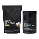 Sports Research® Creatine Monohydrate (100 portions) & Vanilla Whey Protein (63 portions), Le Duo Dynamique pour Lean Muscle Building, Amélioration de la Performance, Force et Récupération d'entraînement - Sports Nutritio