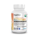 Multivitamine Vegan Organixx pour les femmes et les hommes, avec Vitamine C, D3, Complexe Vitamine B, Probiotiques, Fruits et Légumes Biologiques, Soutiens Digestion, Santé Gut, Soutien immunitaire, 90 Capsules Gel