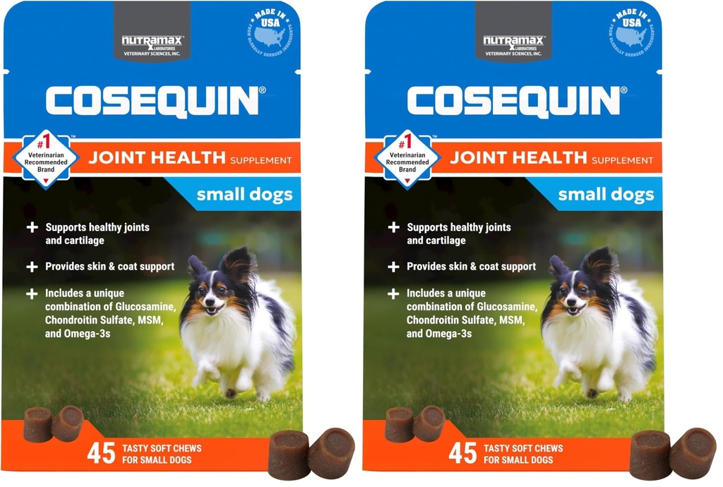 Cosequin Minis Soft Chews Résistance maximale avec MSM Plus Oméga3,45 Compte (paquet de 2)
