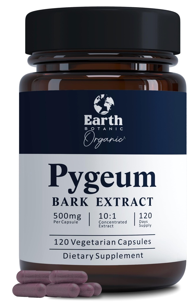 Pygeum Bark Extrakt 500mg 120 Kapseln - Kräuterergänzung unterstützt Prostata Gesundheit, Blase und Urinary Tract - Men's Health Supplement (Vegetarian, Non-GMO) 4 Monate Versorgung