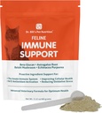 Dr. Bills Feline Immununterstützung | steigert die Immunität und Gesundheit der Katze mit Kolostrum, Beta Glucan, Türkei Tail Mushroom, Zink & Vitamin C | Pulverergänzung für Katzen aller Altersgruppen
