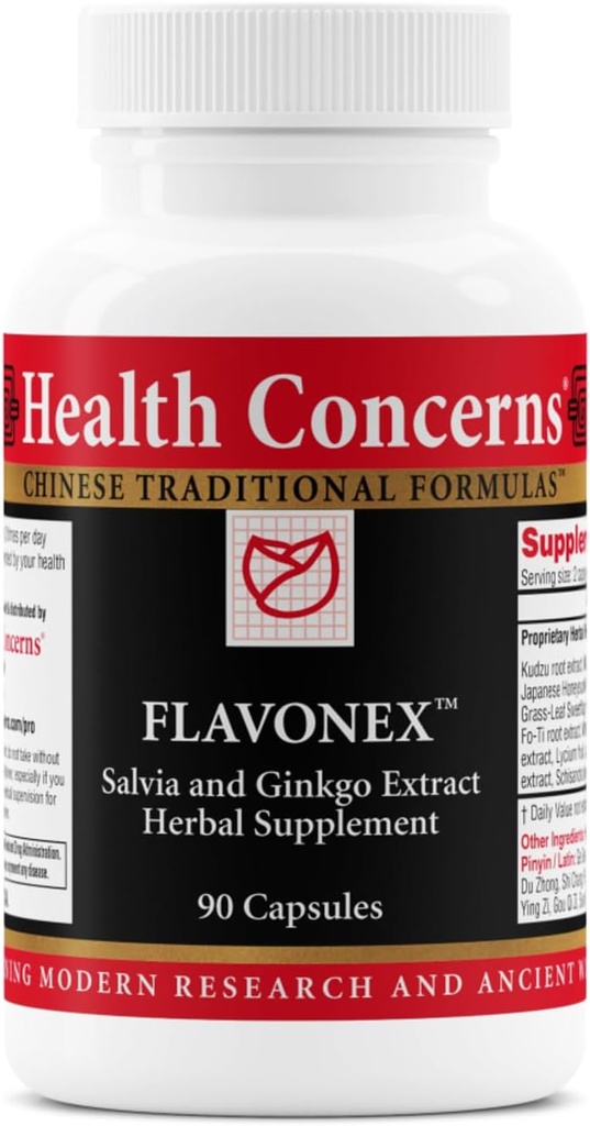 Health Concerns Flavonex - Natural Blood Circulation & Brain Health Supplements - 90 Capsules
