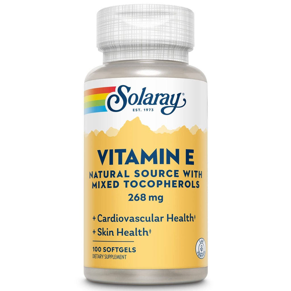 SOLARAY Vitamine E d-Alpha Tocophérol 268mg (400 UI)