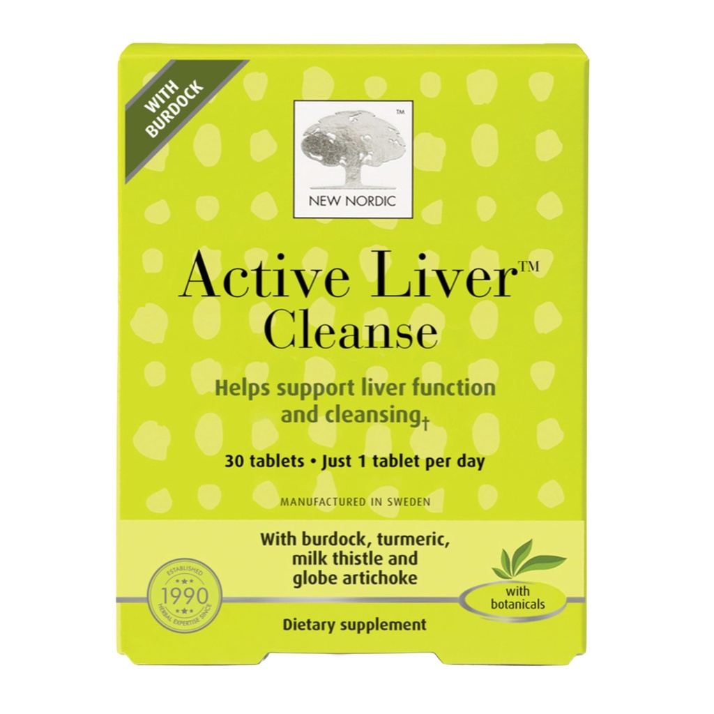 NEW NORDIC Active Liver Cleanse 30 jours d'approvisionnement, support de nettoyage, 30 comprimés (paquet de 1)
